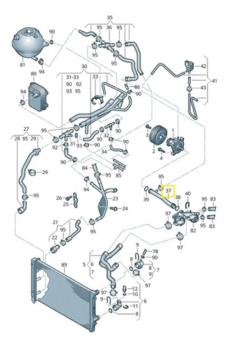 Tubo Agua Anticongelante P/ Seat Ibiza 2014 1.2l Turbo - Imagen 6