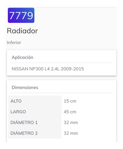 Manguera Radiador Inferior P/ Nissan Np300 2.4 2009-2015 - Imagen 2